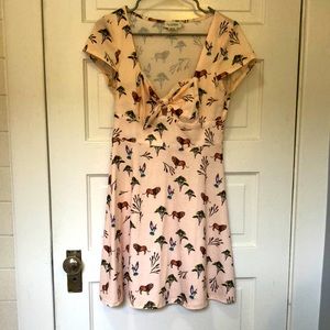 Peek-a-boo fun patter dress